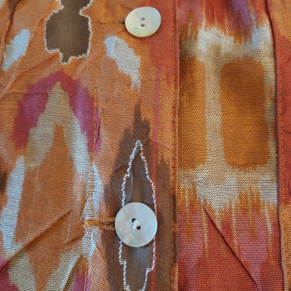 Ruby Rd. Rayon/Poly/Linen Blend Jacket in a Crinkled Lightweight Jean Jkt Style. - Picture 14 of 16